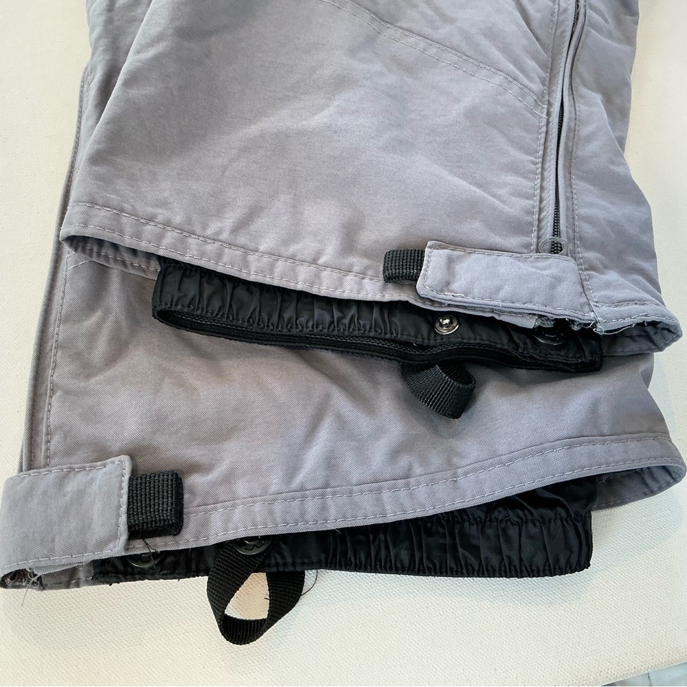 Boulder Gear Womens S Cargo Insulated Snow Ski Pants Gray Fleece Lined Ankle Zip - Picture 9 of 14